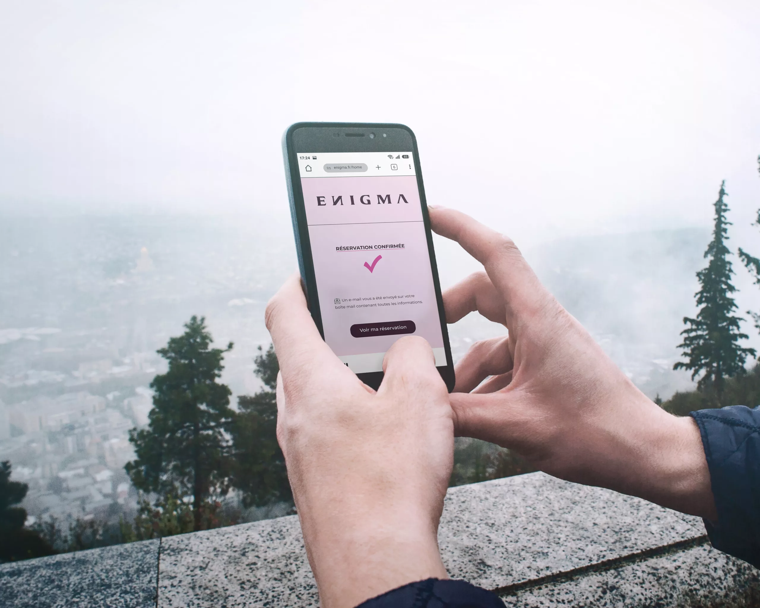 Application ENIGMA sur smartphone
