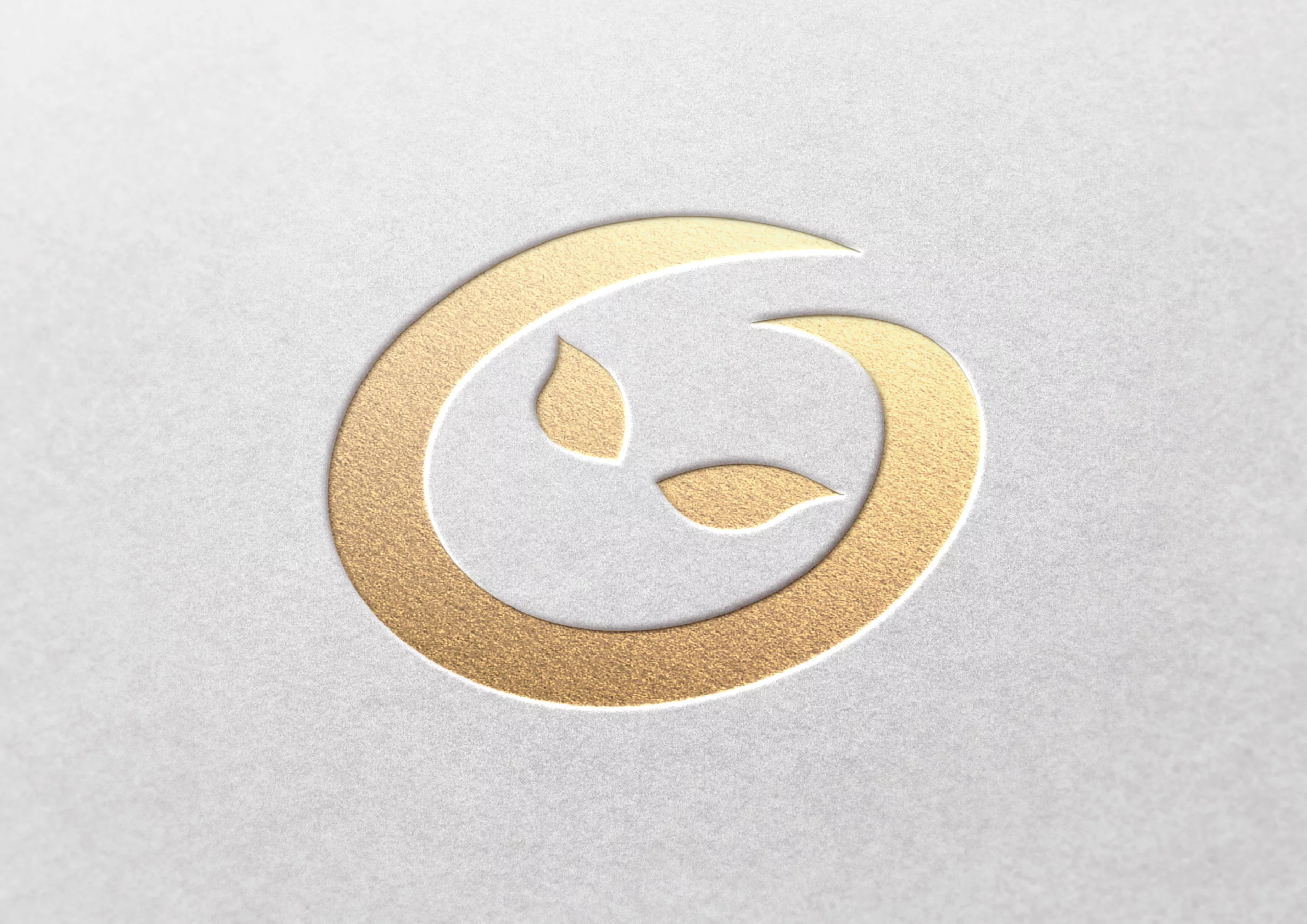 Logo LOCKY floqué en or sur papier